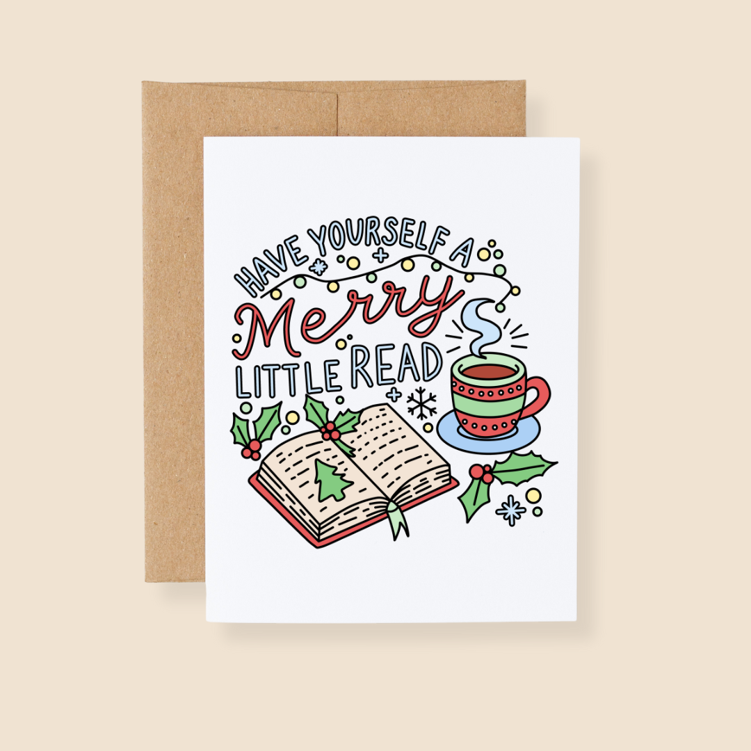 Have Yourself a Merry Little Read Bookish Holiday Greeting Card