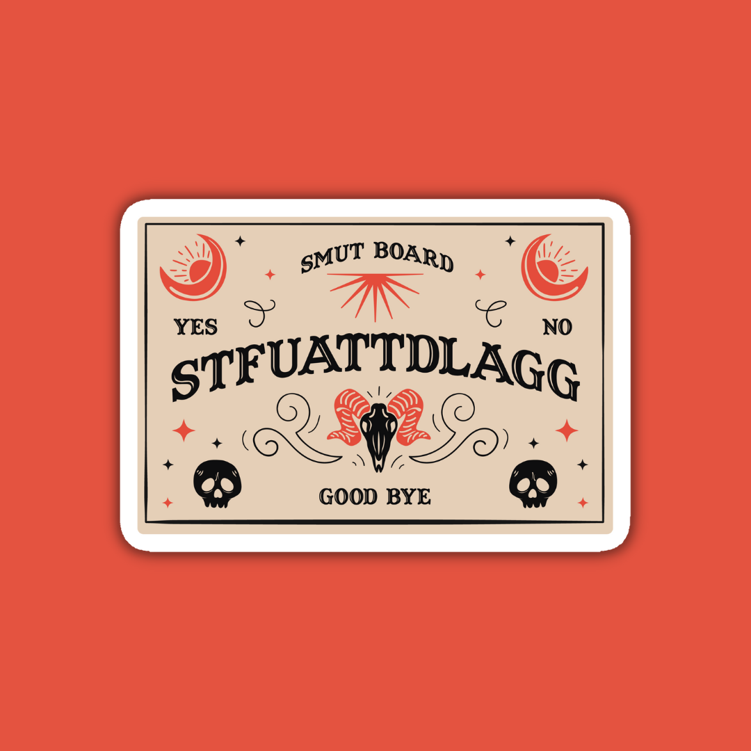 STFUATTDLAGG Ouija Board Spicy Book Sticker