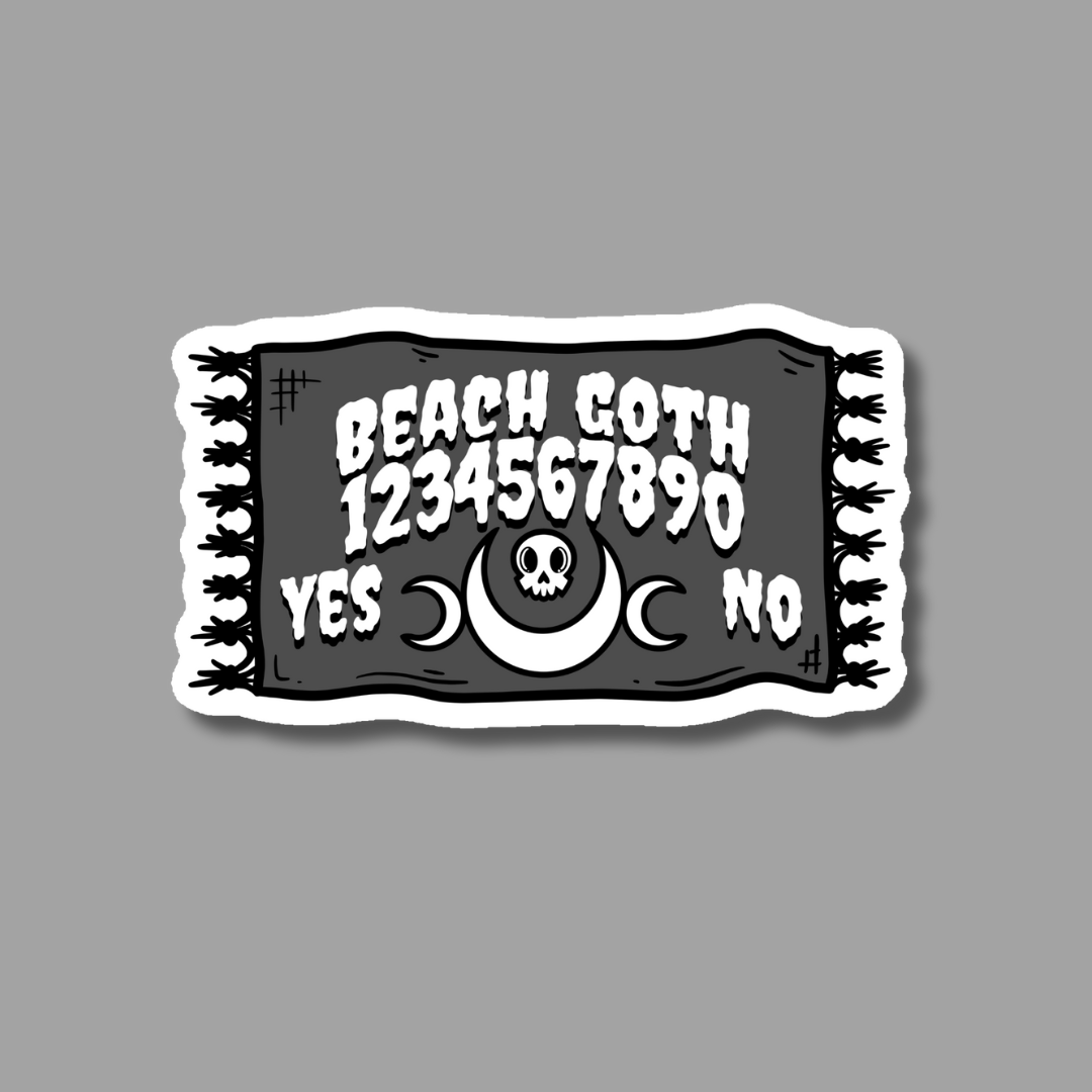 Beach Goth Ouija Towel Sticker