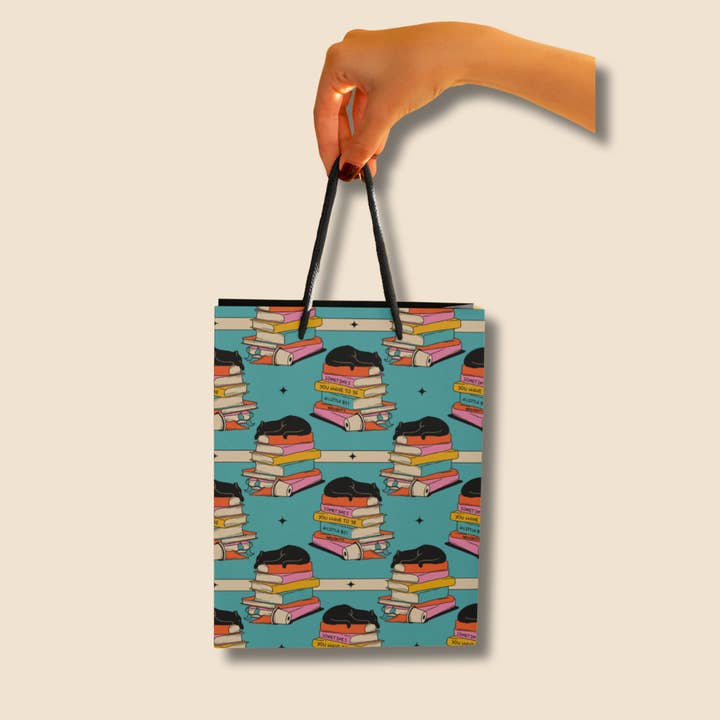 Cat Book Gift Bag