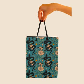 Floral Snake Gift Bag