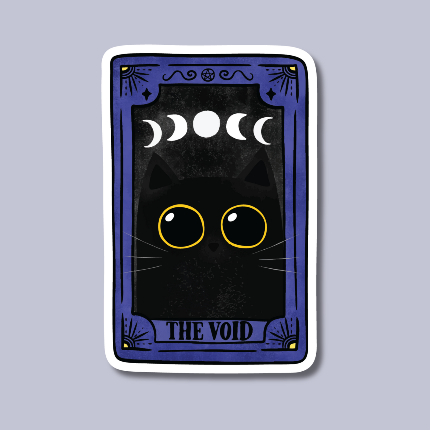 The Void Black Cat Tarot Card Sticker