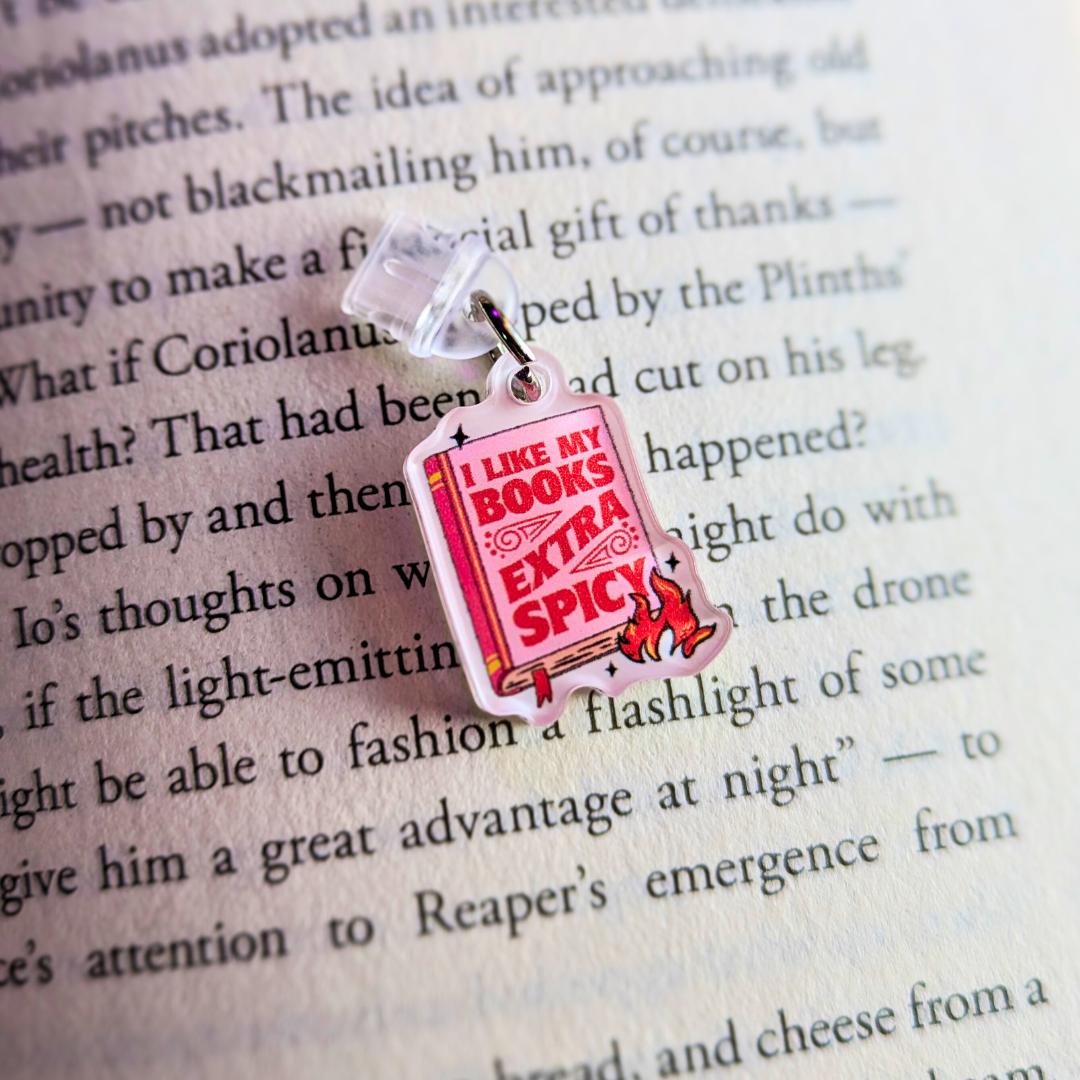 I Like My Books Extra Spicy Plug Charm