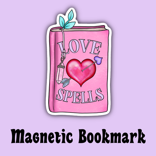 Love Spell Book Magnetic Bookmarks