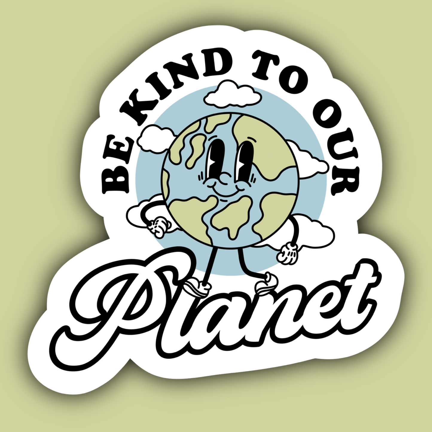 Be Kind to Our Planet Environmentalist Earth Day Sticker