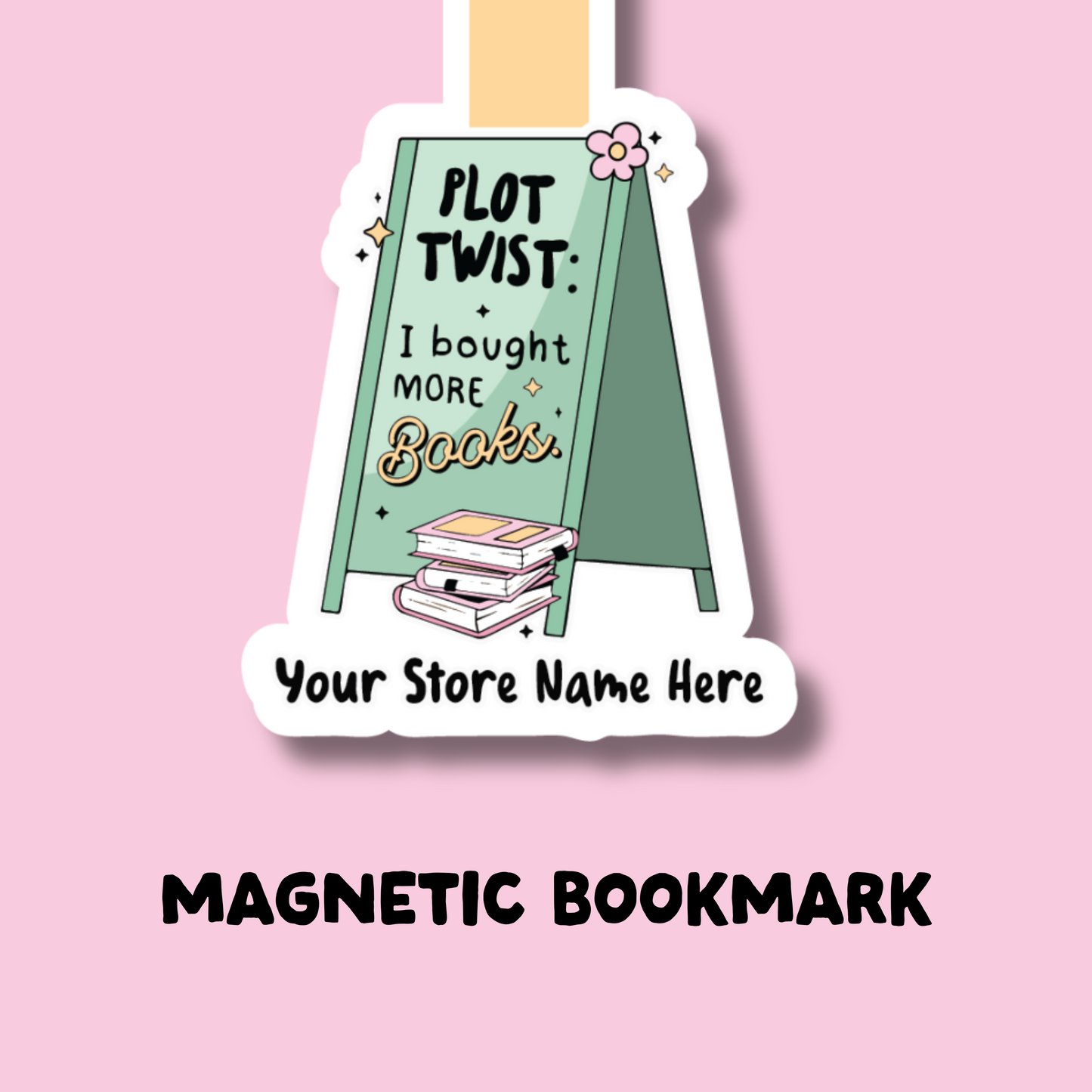 Plot Twist: I Bought Another Book Name-Drop Magnetic Bookmark