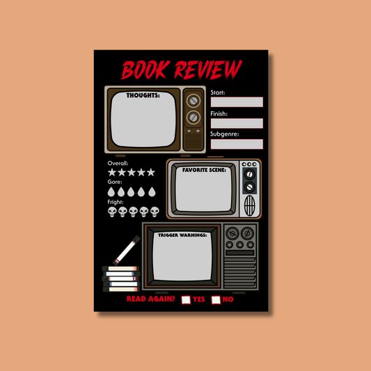 Horror Book Review Sticky Notepad
