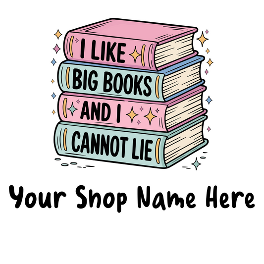 I Like Big Books and I Cannot Lie Name-Drop Sticker