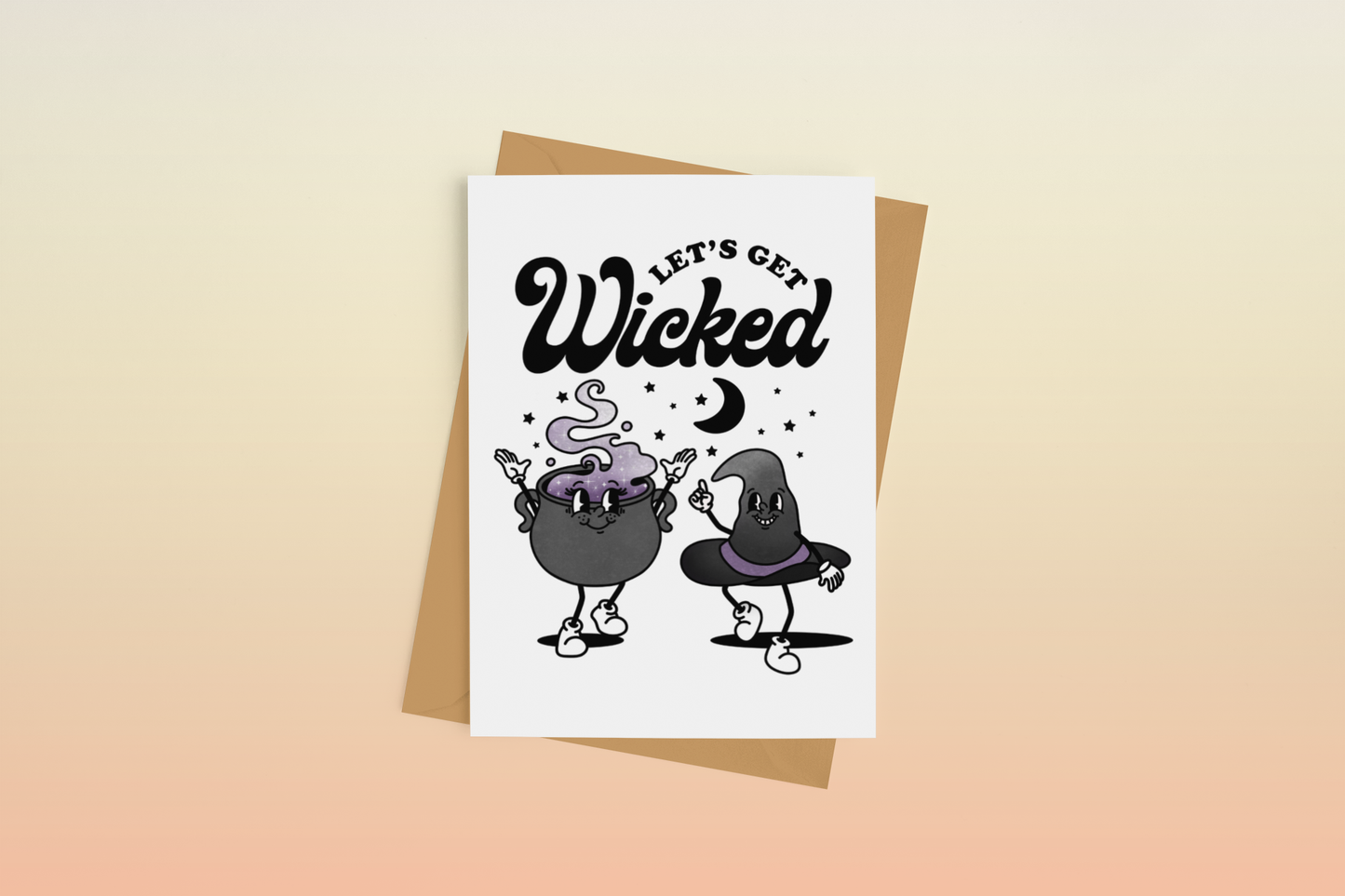 Let's Get Wicked Witchy Friendship Greeting Card