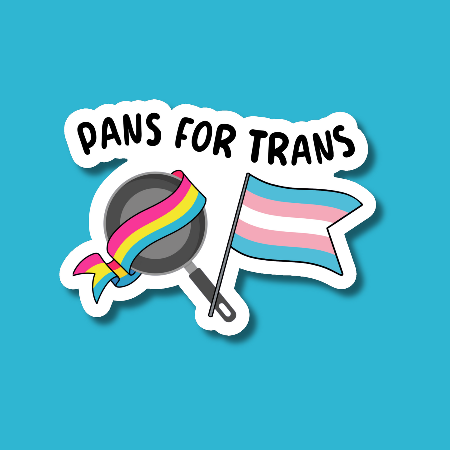 Pans for Trans Sticker