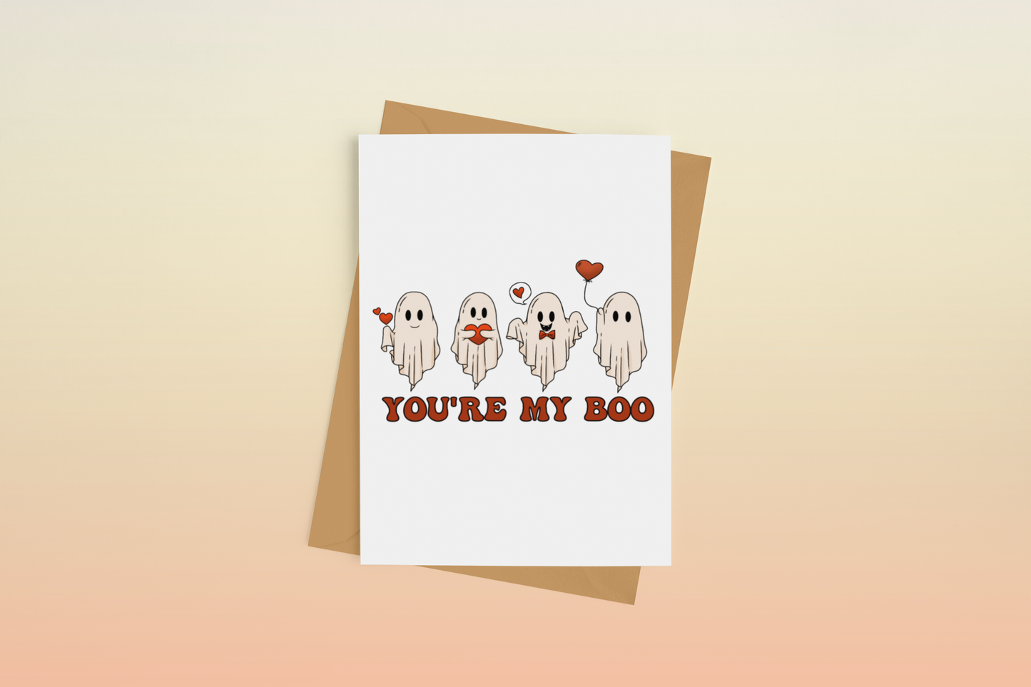 You're My Boo Ghost Love Greeting Card
