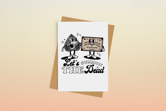 Let's Summon the Dead Ouijia Friendship Greeting Card