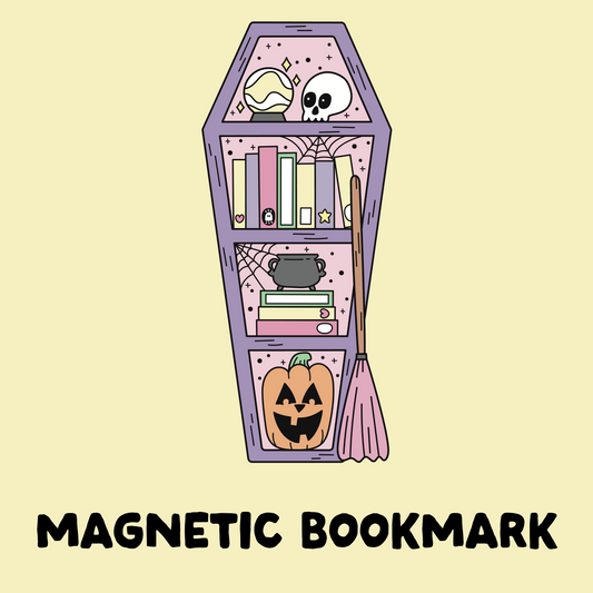 Coffin Bookshelf Magnetic Bookmark