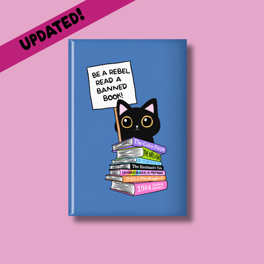 PREORDER Be a Rebel Read a Banned Book Fridge Magnet - Updated