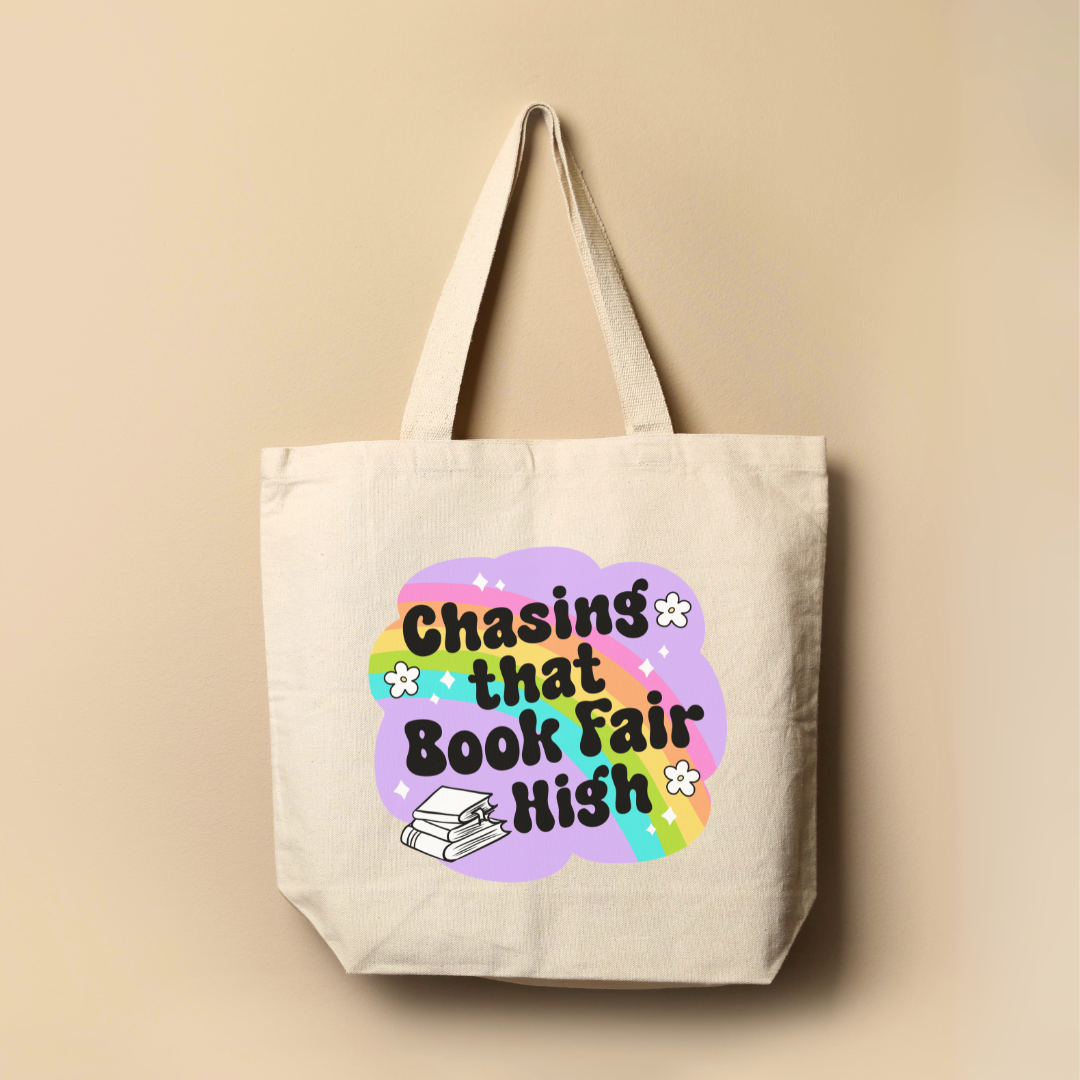 Chasing That Book Fair Tote Bag