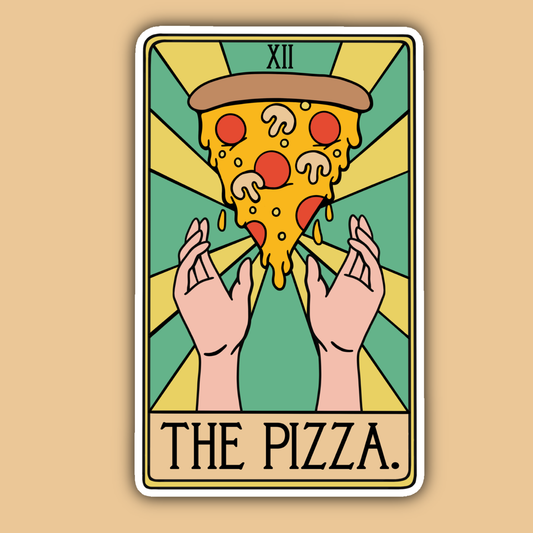 The Pizza Tarot Card Sticker