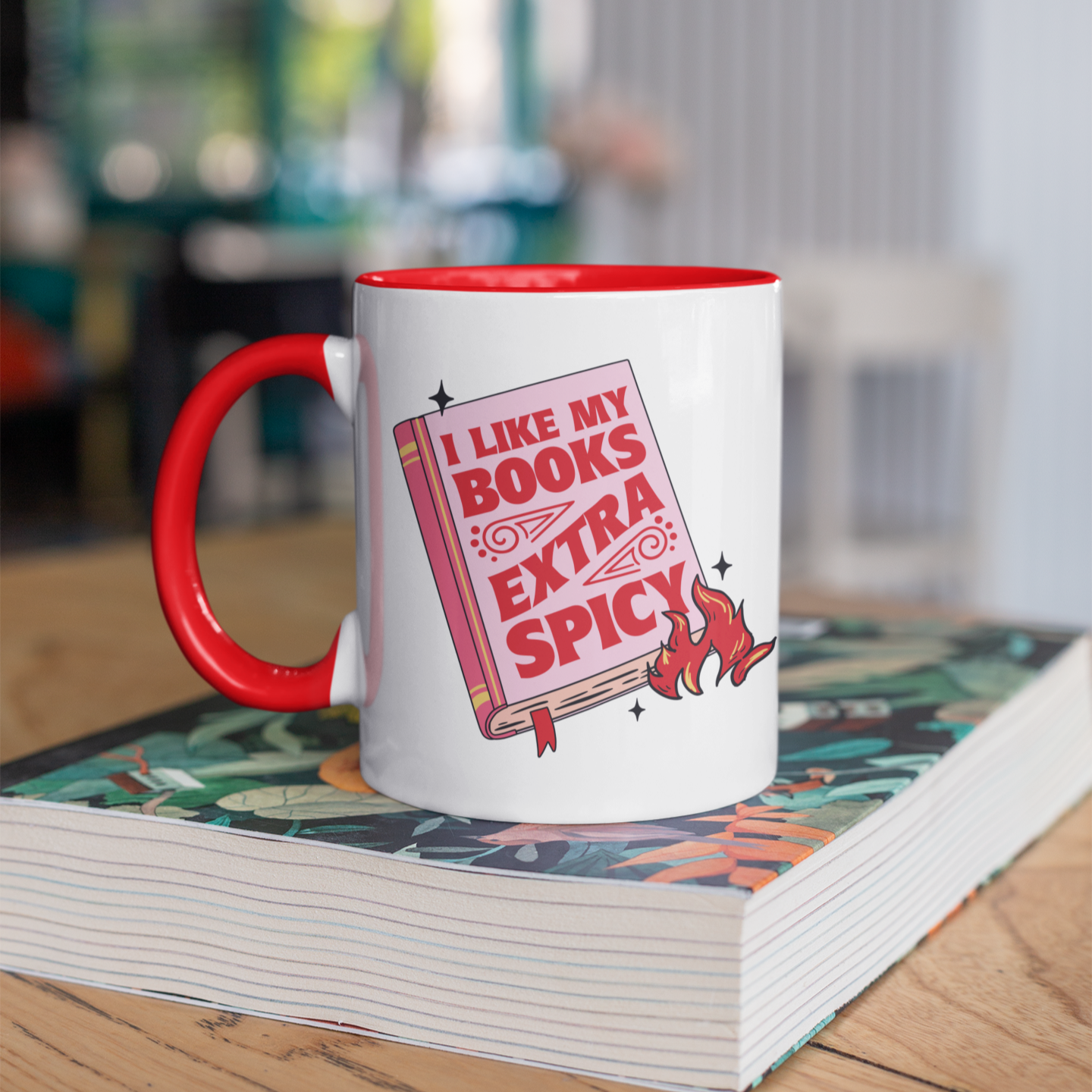 I Like My Books Extra Spicy Coffee Mug