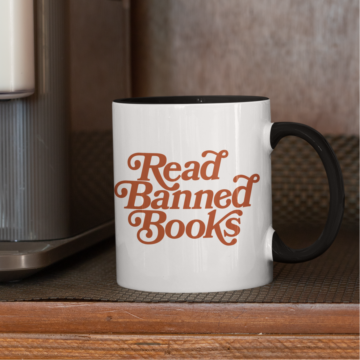 Read Banned Books Coffee Mug