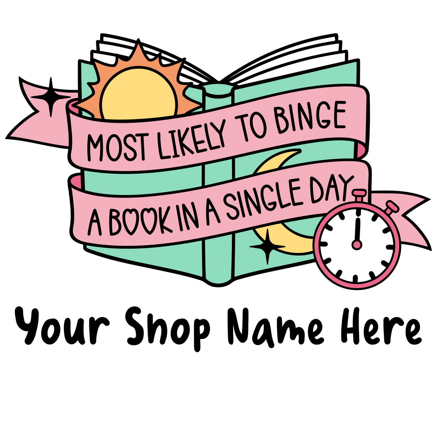 "Most Likely To" Bookish Name-Drop Sticker Set