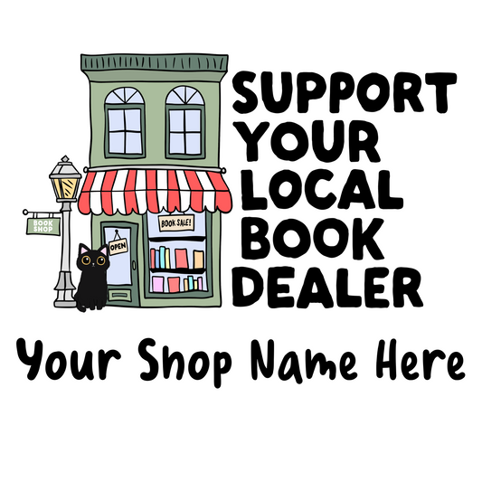 Support Your Local Book Dealer Name-Drop Sticker